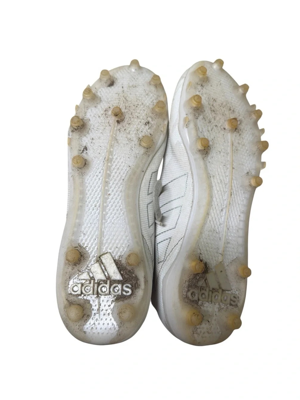 Adidas Men’s Adizero Electric II Football Cleats EUC 10.5 white metallic silver
